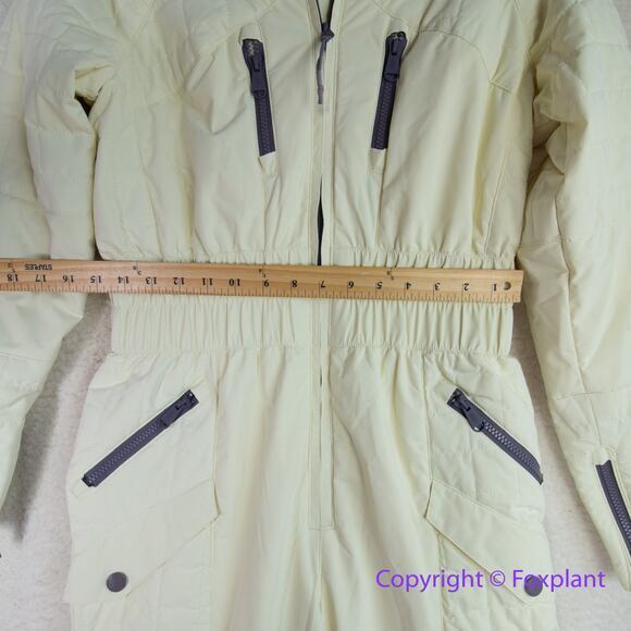 New! Free People Movement All Prepped Ski Suit in sofe sun, size S - Picture 8 of 16